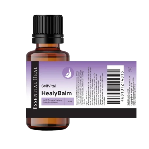 SelfVital HealyBalm bőrápoló illóolajkeverék extraszűz olivaolajban 30ml kiteritett