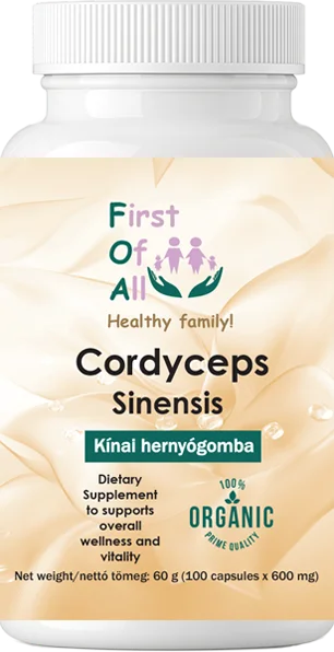 FOA Cordyceps Sinensis organikus gyógygomba por (100 kapszula) új